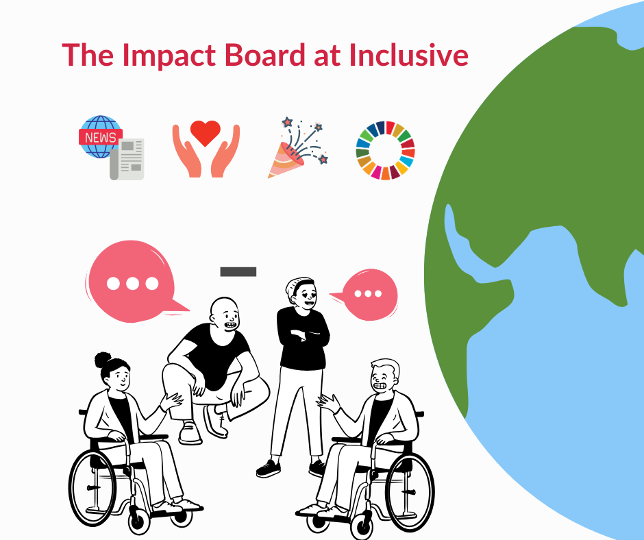 Photo of impact board with people having conversation Photo of impact board with people having conversation.