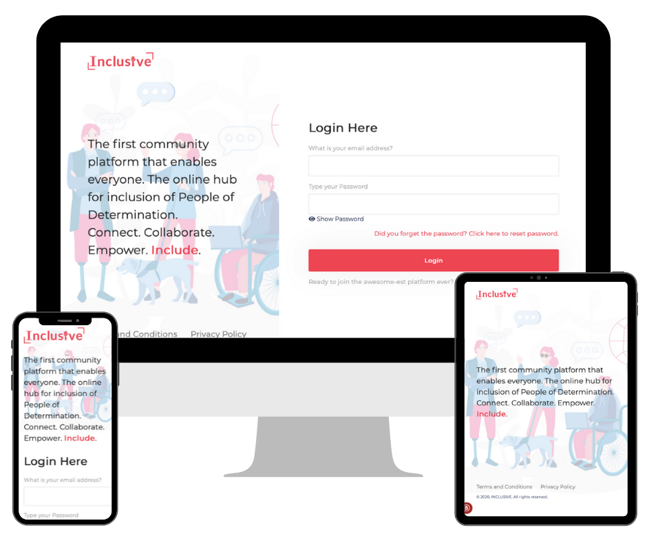 inclusive app preview on different devices inclusive app preview on different devices